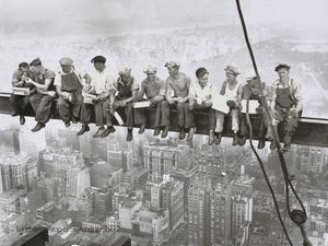 Charles Ebbets   Eating above Manhattan Kunstdruk 80x60cm | Yourdecoration.be