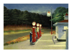 PGM Edward Hopper Gas Kunstdruk 40x30cm | Yourdecoration.be