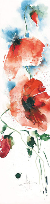 Ekkehard Hofmann   Mohn I Kunstdruk 20x99cm | Yourdecoration.be