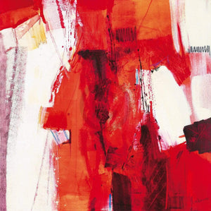 Francesco Cusumano   Rosso Astratto Kunstdruk 70x70cm | Yourdecoration.be