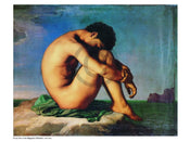 Hippolyte Flandrin   Young Man Nude Kunstdruk 80x60cm | Yourdecoration.be