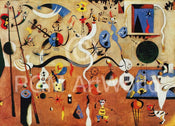 Joan Miro   Il carnevale d'Arlecchino Kunstdruk 80x60cm | Yourdecoration.be