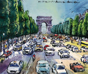 Michael Leu   Arc de Triomphe Kunstdruk 60x50cm | Yourdecoration.be