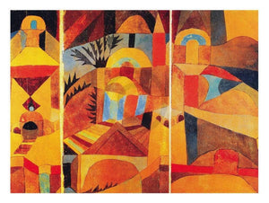 Paul Klee   Il giardino del tempio Kunstdruk 80x60cm | Yourdecoration.be