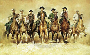 Renato Casaro   The magnificent Seven Kunstdruk 100x61cm | Yourdecoration.be