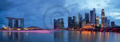 Shutterstock   Panorama of Singapore Kunstdruk 95x33cm | Yourdecoration.be