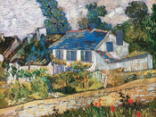 Vincent Van Gogh   Case ad Auvers Kunstdruk 80x60cm | Yourdecoration.be