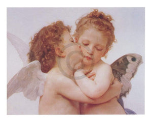 William Bouguereau   The first Kiss Kunstdruk 50x40cm | Yourdecoration.be