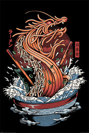 Pyramid PP34788 Ilustrata Dragon Ramen Poster 61X91 5cm | Yourdecoration.be