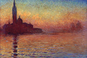 Pyramid Claude Monet San Giorgio Maggiore at Dusk Poster 91,5x61cm | Yourdecoration.be