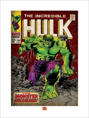 Pyramid Incredible Hulk Monster Unleashed Kunstdruk 60x80cm | Yourdecoration.be