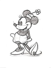 Pyramid Minnie Mouse Sketched Single Kunstdruk 60x80cm | Yourdecoration.be