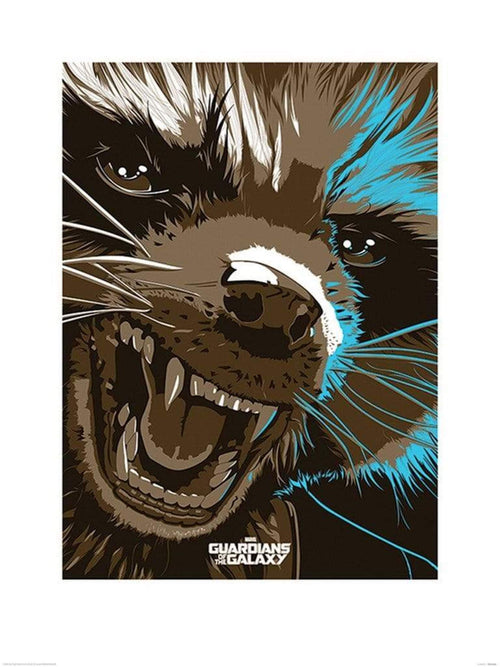 Pyramid Guardians of The Galaxy Rocket Raccoon Kunstdruk 60x80cm | Yourdecoration.be