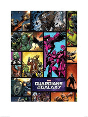 Pyramid Guardians of The Galaxy Comics Kunstdruk 60x80cm | Yourdecoration.be