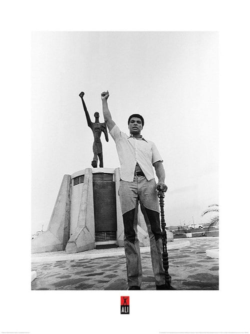 Pyramid Muhammad Ali Black Power Salute Kunstdruk 60x80cm | Yourdecoration.be