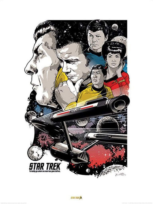 Pyramid Star Trek Boldly Go 50th Anniversary Kunstdruk 60x80cm | Yourdecoration.be