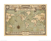 Pyramid Fantastic Beasts Mappa Mundi Kunstdruk 40x50cm | Yourdecoration.be