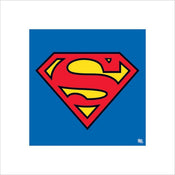 Pyramid Superman Classic Logo Kunstdruk 40x40cm | Yourdecoration.be