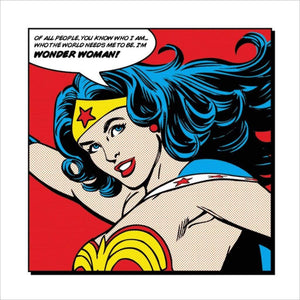 Pyramid Wonder Woman of all People Kunstdruk 40x40cm | Yourdecoration.be