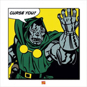 Pyramid Dr Doom Curse You Kunstdruk 40x40cm | Yourdecoration.be