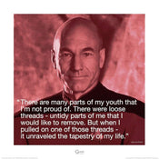 Pyramid Star Trek JeanLuc Picard iQuote Kunstdruk 40x40cm | Yourdecoration.be