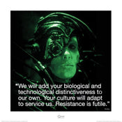 Pyramid Star Trek Borg iQuote Kunstdruk 40x40cm | Yourdecoration.be