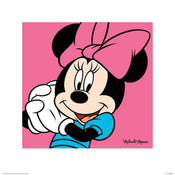 Pyramid Minnie Mouse Pink Kunstdruk 40x40cm | Yourdecoration.be