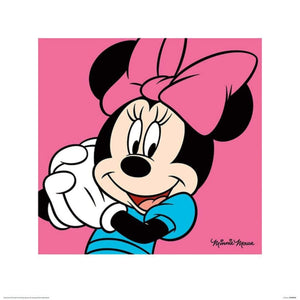 Pyramid Minnie Mouse Pink Kunstdruk 40x40cm | Yourdecoration.be