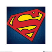 Pyramid DC Comics Superman Symbol Kunstdruk 40x40cm | Yourdecoration.be