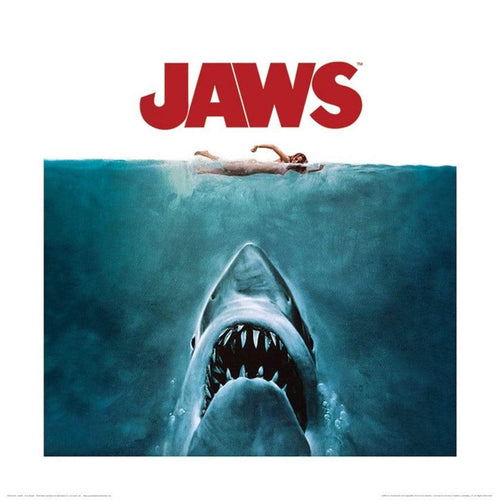 Pyramid Jaws One Sheet Kunstdruk 40x40cm | Yourdecoration.be