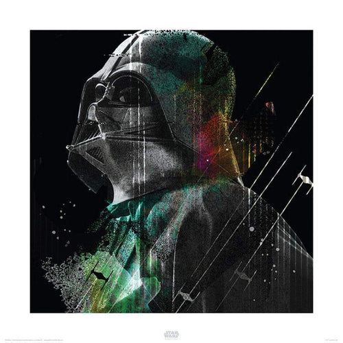 Pyramid Star Wars Rogue One Darth Vader Lines Kunstdruk 40x40cm | Yourdecoration.be