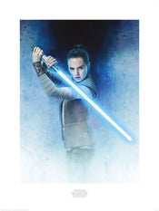 Pyramid Star Wars The Last Jedi Rey Lightsaber Guard Kunstdruk 60x80cm | Yourdecoration.be