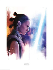 Pyramid Star Wars The Last Jedi Rey Lightsaber Paint Kunstdruk 60x80cm | Yourdecoration.be