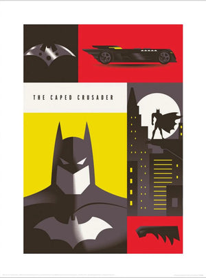 Pyramid Ppr54292 Warner Bros The Caped Crusader Kunstdruk 30X40cm | Yourdecoration.be