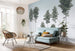 Komar Pines Vlies Fotobehang 400x280cm 4 banen Sfeer | Yourdecoration.be