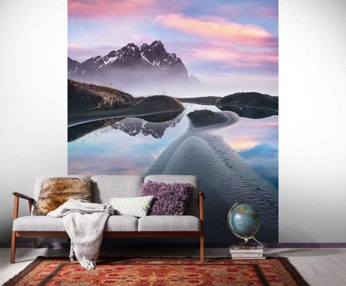 Komar Glowing Vestrahorn Vlies Fotobehang 200x250cm 2 banen Sfeer | Yourdecoration.be