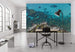 Komar Bright Blue Vlies Fotobehang 450x280cm 9 banen Sfeer | Yourdecoration.be