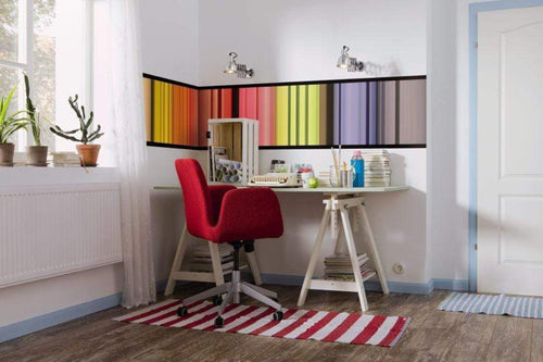 Komar Stripes Fotobehang 50x270cm 1 baan Sfeer | Yourdecoration.be