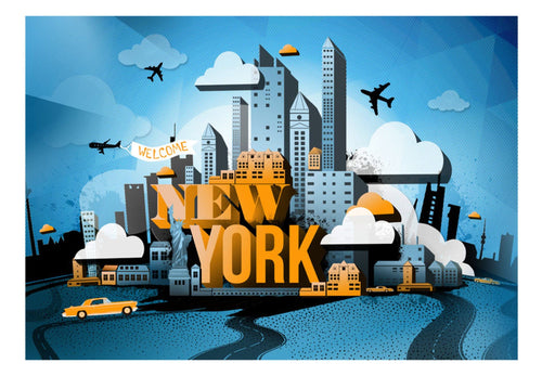 Fotobehang - New York Welcome - Vliesbehang