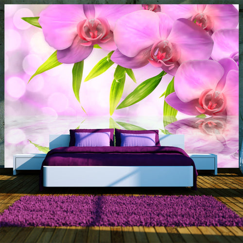 Fotobehang - Orchids in Lilac Colour - Vliesbehang