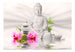 Fotobehang - Buddha and Orchids - Vliesbehang