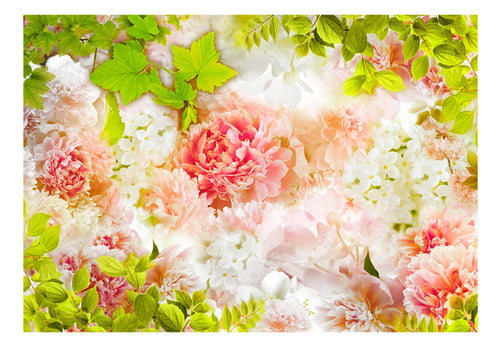 Fotobehang - Bright Peonies - Vliesbehang