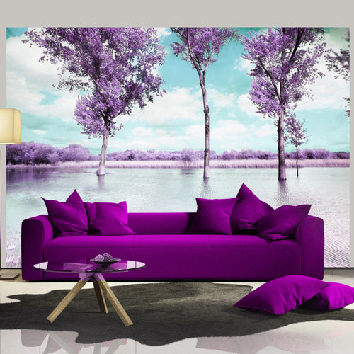 Fotobehang - Heather Landscape - Vliesbehang