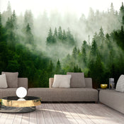 Fotobehang - Mountain Forest Green - Vliesbehang