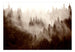 Fotobehang - Mountain Forest Sepia - Vliesbehang