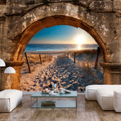 Fotobehang - Arch and Beach - Vliesbehang