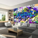 Artgeist Graffiti Violet Theme Vlies Fotobehang Sfeer | Yourdecoration.be