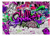 Fotobehang - Purple Graffiti - Vliesbehang