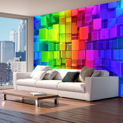 Fotobehang - Colour Jigsaw - Vliesbehang