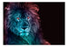 Fotobehang - Abstract Lion Rainbow - Vliesbehang